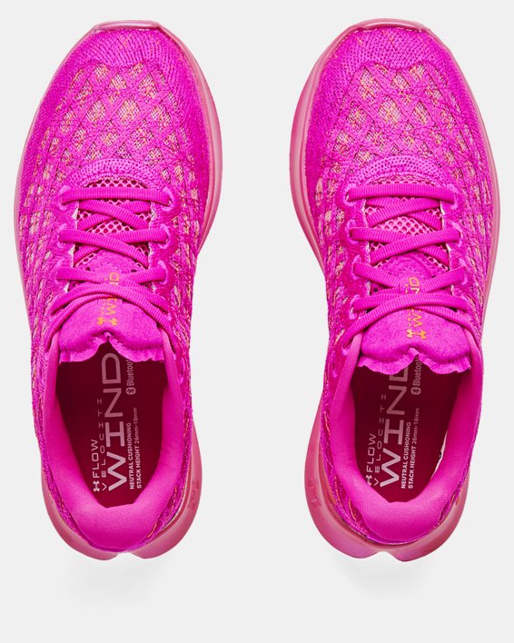 Women's UA Flow Velociti Wind Running Shoes, Pink, pdpMainDesktop image number 2
